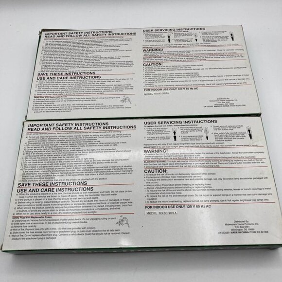 2 Pack Vintage Amber Color Bell Shaped Christmas Lights - Picture 5 of 5